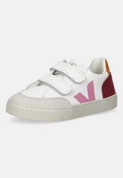 Veja tenisi din piele copii Small V-12 culoarea alb, XV0520979 imagine