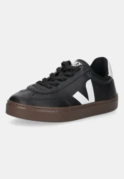 Veja tenisi din piele copii Small Volley culoarea negru, SY2021015 imagine