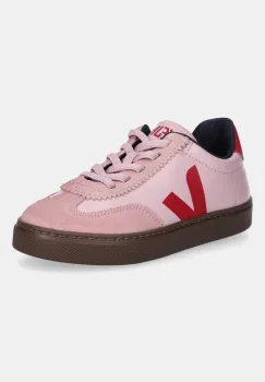 Veja tenisi din piele copii Small Volley culoarea roz, SY2021016 imagine