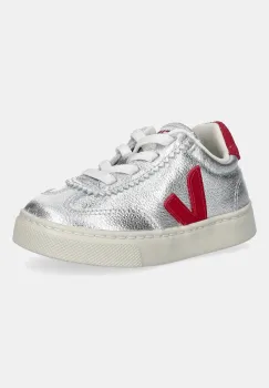 Veja tenisi din piele pentru copii Small Volley culoarea argintiu, SY2021183 imagine