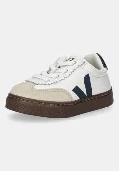 Veja tenisi din piele pentru copii Small Volley culoarea bej, SY2021013 imagine