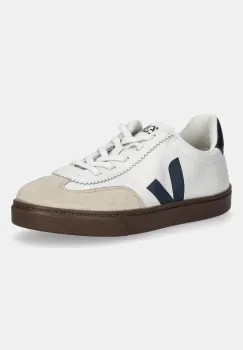 Veja tenisi din piele pentru copii Small Volley culoarea bej, SY2021013 imagine