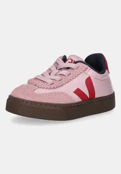 Veja tenisi din piele pentru copii Small Volley culoarea roz, SY2021016 imagine