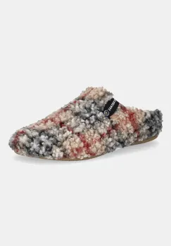 Verbenas papuci de casa YORK PLAID BORREGO culoarea bej, 5860500040 imagine