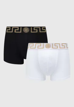 Versace boxeri 2-pack barbati, culoarea alb, AU10181 1A10011 imagine