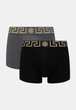 Versace boxeri 2-pack barbati, culoarea negru, AU10181 1A10011 imagine