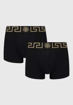 Versace boxeri 2-pack barbati, culoarea negru, AU10181 1A10011 imagine
