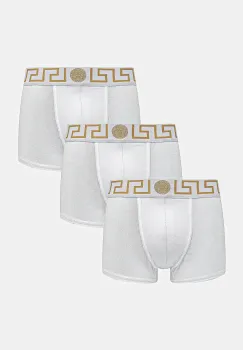 Versace boxeri 3-pack barbati, culoarea alb, AU10326 1A10011 imagine