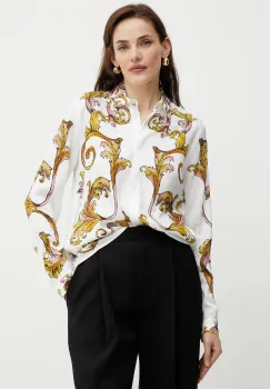 Versace Jeans Couture camasa culoarea alb, cu guler clasic, regular, 78HAL2P1 NS634 imagine