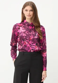 Versace Jeans Couture camasa culoarea bordo, cu guler clasic, regular, 79HAL201 NS671 imagine