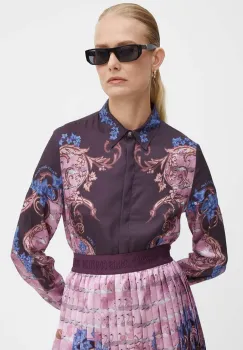 Versace Jeans Couture camasa femei, cu guler clasic, regular, 77HAL2P1 NS532 imagine