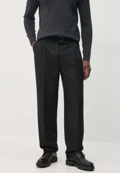 Versace Jeans Couture pantaloni barbati, culoarea negru, drept, 77GAA125 N0309 imagine