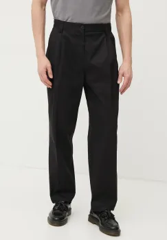 Versace Jeans Couture pantaloni barbati, culoarea negru, drept, 78GAA106 N0311 imagine