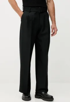 Versace Jeans Couture pantaloni culoarea negru, drept, 79GAA117 N0136 imagine