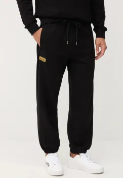 Versace Jeans Couture pantaloni de trening din bumbac culoarea negru, uni, 79GAAT07 CF01T imagine