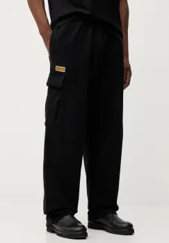 Versace Jeans Couture pantaloni de trening din bumbac culoarea negru, uni, 79GAAT08 CF01T imagine