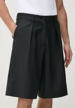 Versace Jeans Couture pantaloni scurti barbati, culoarea negru, 78GAD118 N0441 imagine