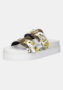 Versace Jeans Couture papuci femei, culoarea alb, cu platforma, 78VA3SM1 ZS366 G03 imagine