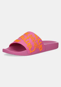 Versace Jeans Couture papuci femei, culoarea roz, 78VA3SQ1 71352 R53 imagine