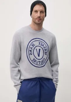 Versace Jeans Couture pulover de lana barbati, 77GAFM02 CMH42 imagine