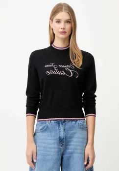 Versace Jeans Couture pulover de lana culoarea negru, light, 79HAFM20 CMH62 imagine