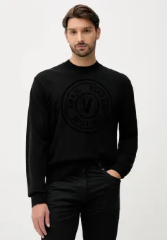 Versace Jeans Couture pulover din amestec de lana culoarea negru, light, 79GAFM15 CMN06 imagine