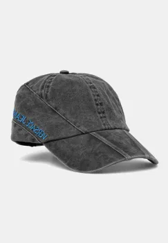 Versace Jeans Couture sapca de baseball din bumbac barbati, culoarea gri, cu imprimeu, 78GAZK57 ZG369 imagine