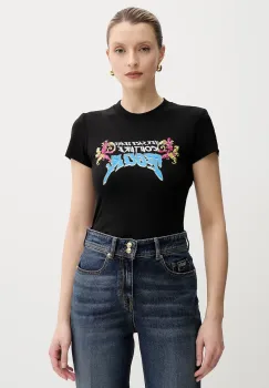 Versace Jeans Couture tricou culoarea negru, 78HAH606 J0035 imagine