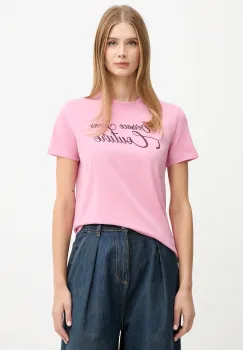 Versace Jeans Couture tricou culoarea roz, 79HAHT05 CJ03T imagine