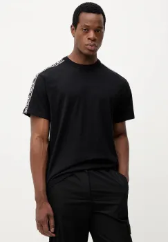 Versace Jeans Couture tricou din bumbac culoarea negru, cu imprimeu, 79GAHC02 CJ01C imagine