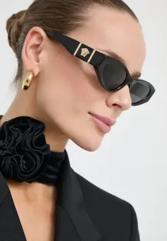 Versace ochelari de soare 0VE4454 femei, culoarea gri imagine