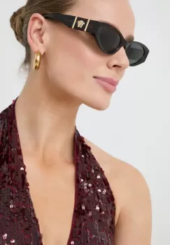 Versace ochelari de soare 0VE4454 femei, culoarea maro imagine