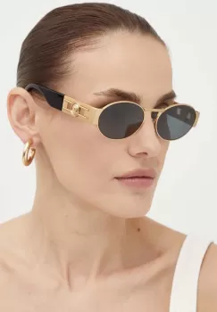 Versace ochelari de soare culoarea auriu, 0VE2264 imagine