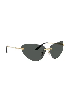 Versace ochelari de soare culoarea auriu, 0VE2281 imagine