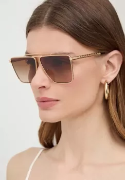 Versace ochelari de soare femei, culoarea auriu, 0VE2266 imagine