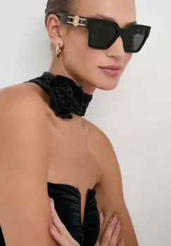 Versace ochelari de soare femei, culoarea gri imagine