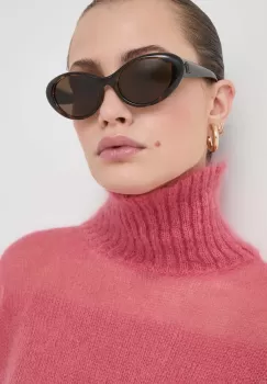 Versace ochelari de soare femei, culoarea maro imagine