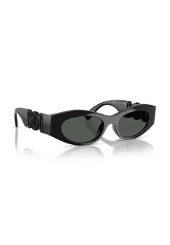 Versace ochelari de soare femei, culoarea negru, 0VE4480U imagine