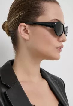 Versace ochelari de soare femei, culoarea negru imagine