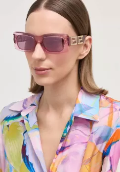 Versace ochelari de soare femei, culoarea roz imagine
