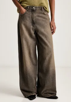 ViCOLO  blugi wide leg pentru femei imagine