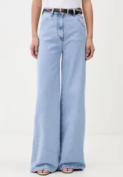 ViCOLO blugi wide leg pentru femei imagine