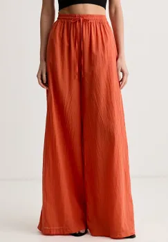 ViCOLO pantaloni palazzo pentru femei din bumbac imagine