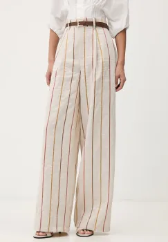 ViCOLO pantaloni pentru femei cu amestec de in imagine