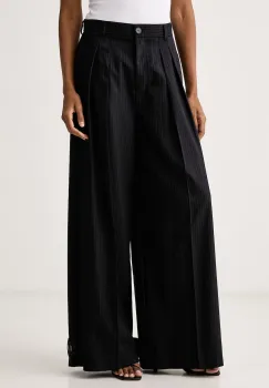 ViCOLO  pantaloni straight pentru femei cu amestec de lana imagine