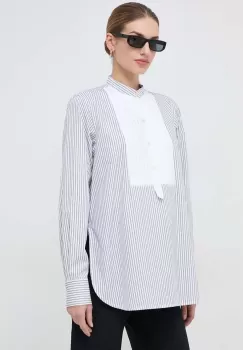 Victoria Beckham bluza femei, culoarea alb imagine