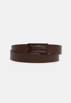 Victoria Beckham curea de piele culoarea maro, 1325ABL006659A imagine