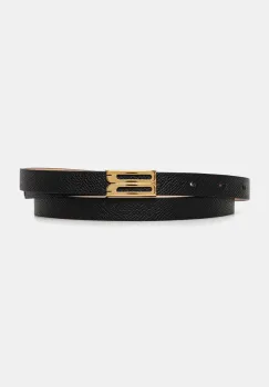 Victoria Beckham curea de piele femei, culoarea negru, 1124ABL006282A imagine