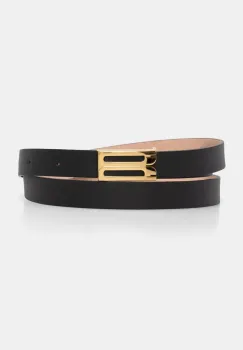 Victoria Beckham curea de piele femei, culoarea negru, 1324ABL006058A imagine