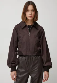 Victoria Beckham geaca femei, culoarea maro, de tranzitie, 1125WJK006259A imagine